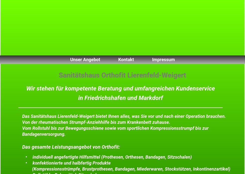 Sanitätshaus, Orthopädie, Lierenfeld-Weigert GmbH