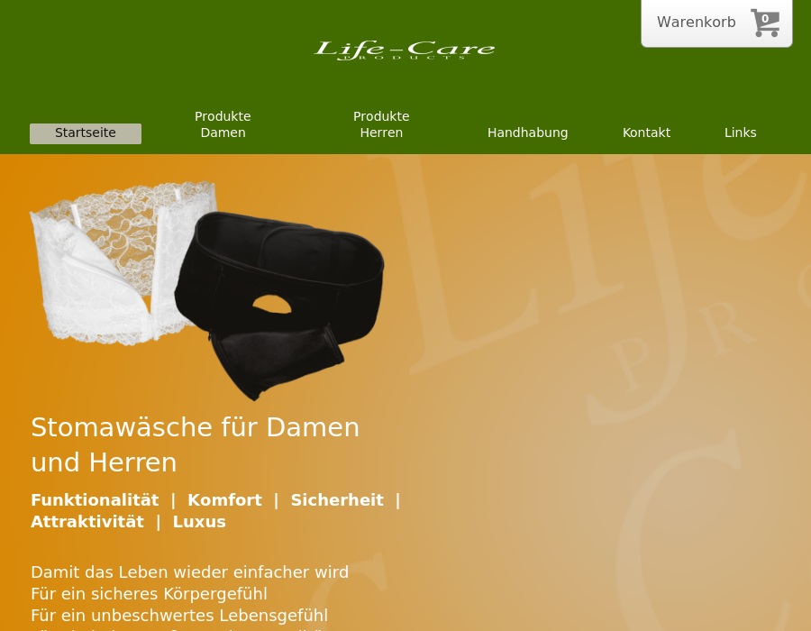 Life-Care-Products Sanitätsbedarf / Stomawäsche