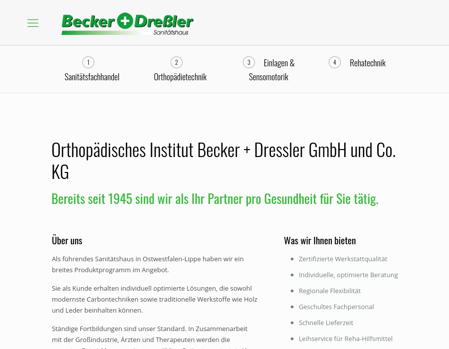 Becker u. Dressler Orthopädisches Institut