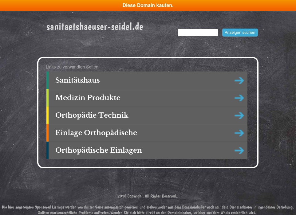 Sanitätshaus Orthopädie Rehatechnikzentrum Inh. Siegfried Seidel