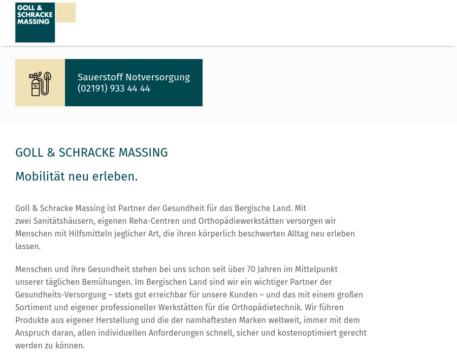 Sanitätshaus Goll & Schracke Massing