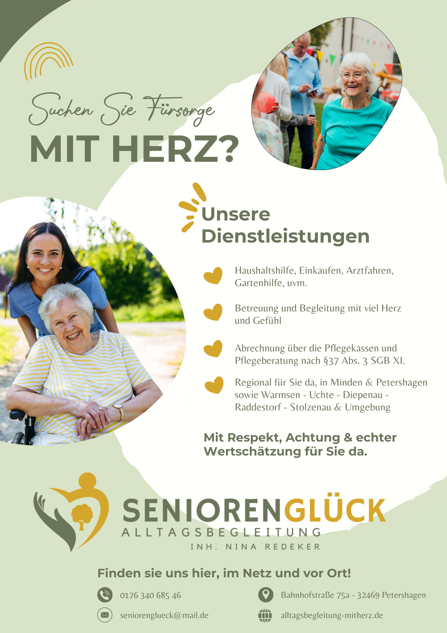 Logo: Seniorenglück Alltagsbegleitung